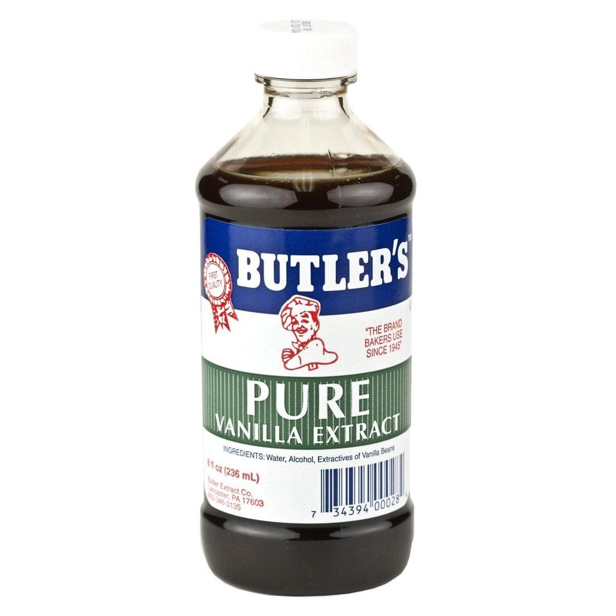 Dutch Valley Foods Butlers Pure Vanilla Extract 8oz