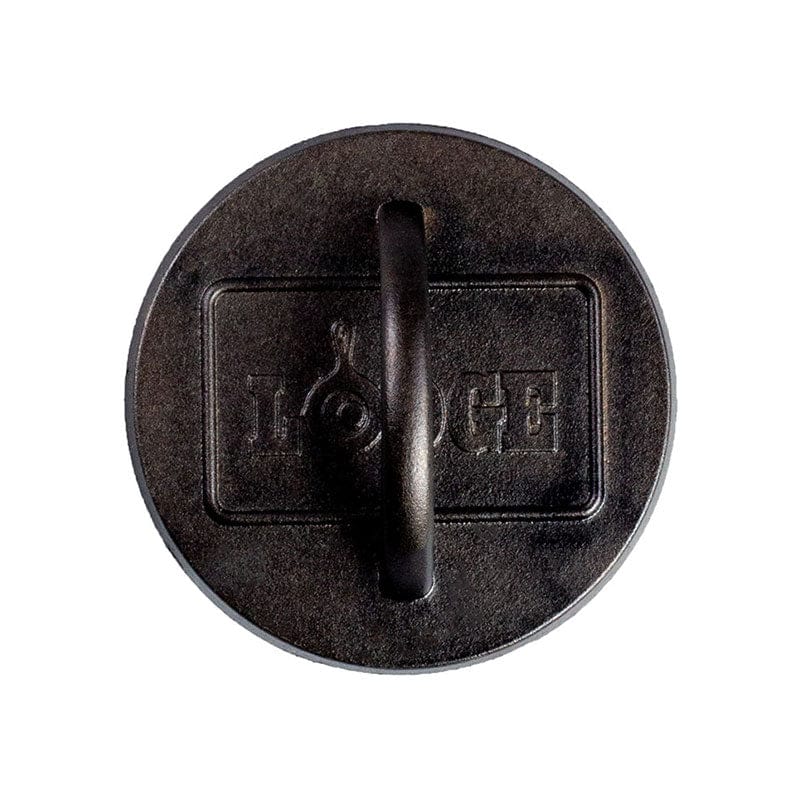 Lodge 6.25 Inch Seasoned Cast Iron Burger Press - Cast Iron Cookware