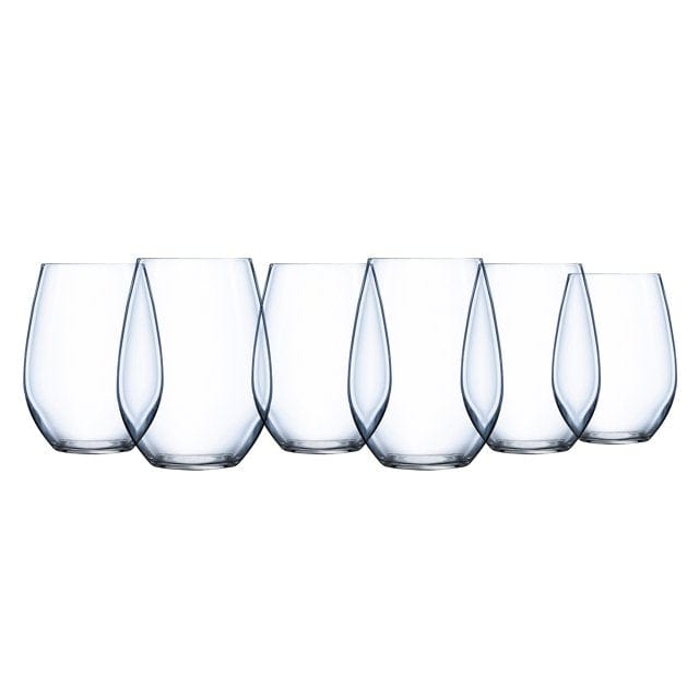 ARC Luminarc Grand Estate 16.75-Ounce Stemless White Wine Glass, Set of 6