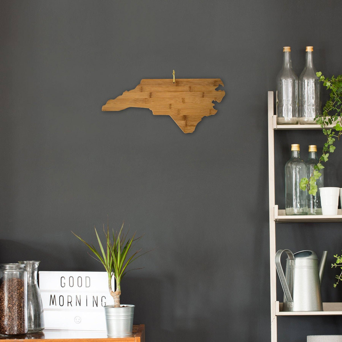 Totally Bamboo North Carolina State Shaped Bamboo Serving & Cutting Board