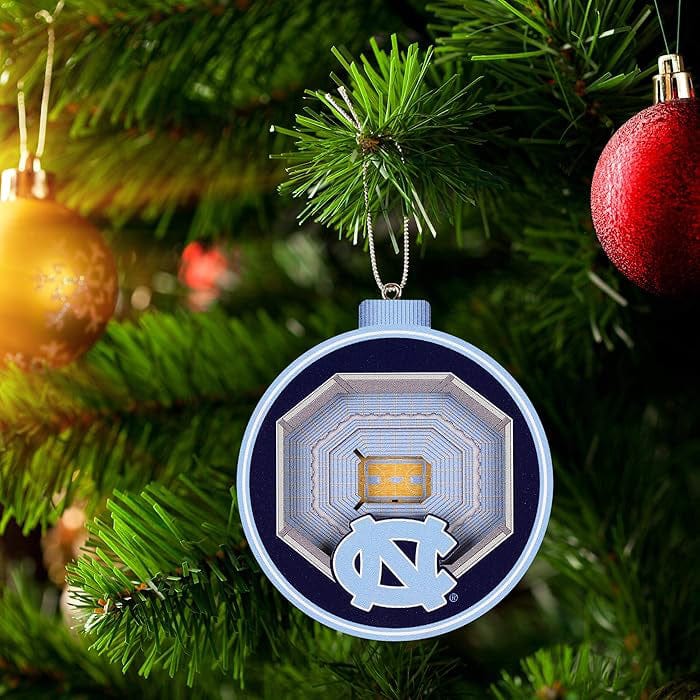 You the Fan North Carolina Tar Heels 3D StadiumView Ornament