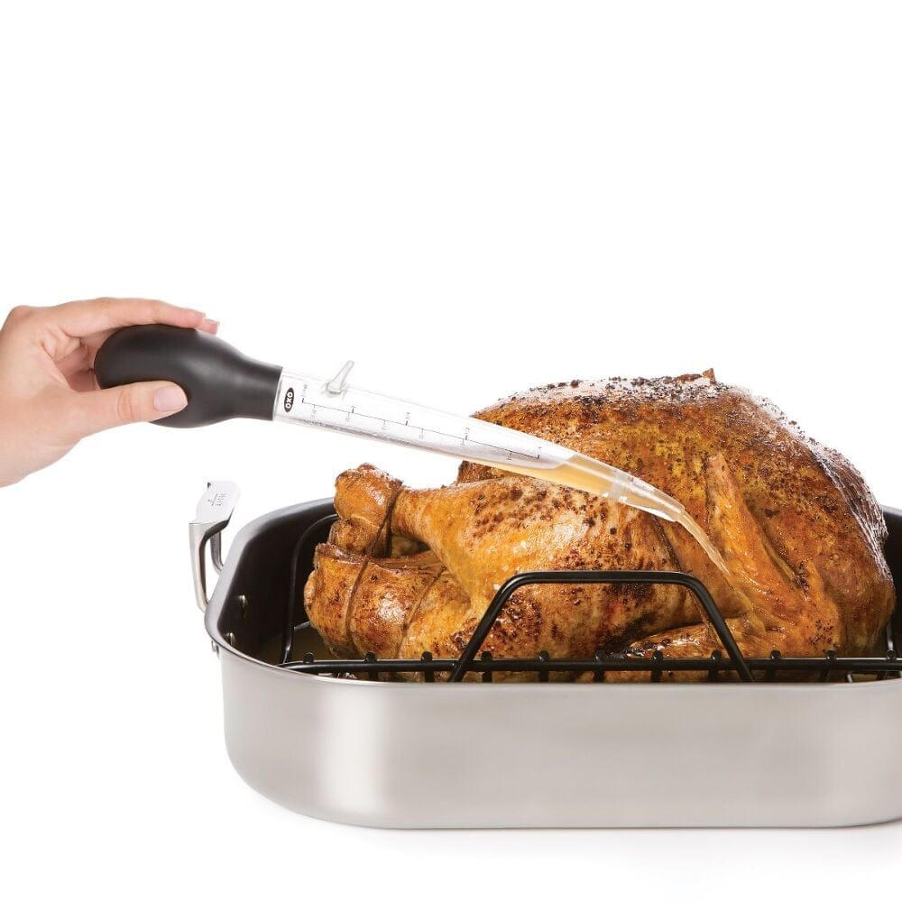 OXO Good Grips Angled Poultry Baster with Cleaning Brush - Poultry