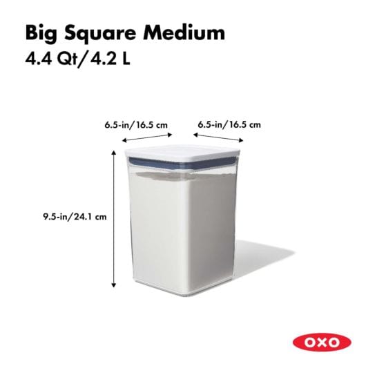 OXO POP Container - Big Square Medium (4.4 Qt.) - Storage Container