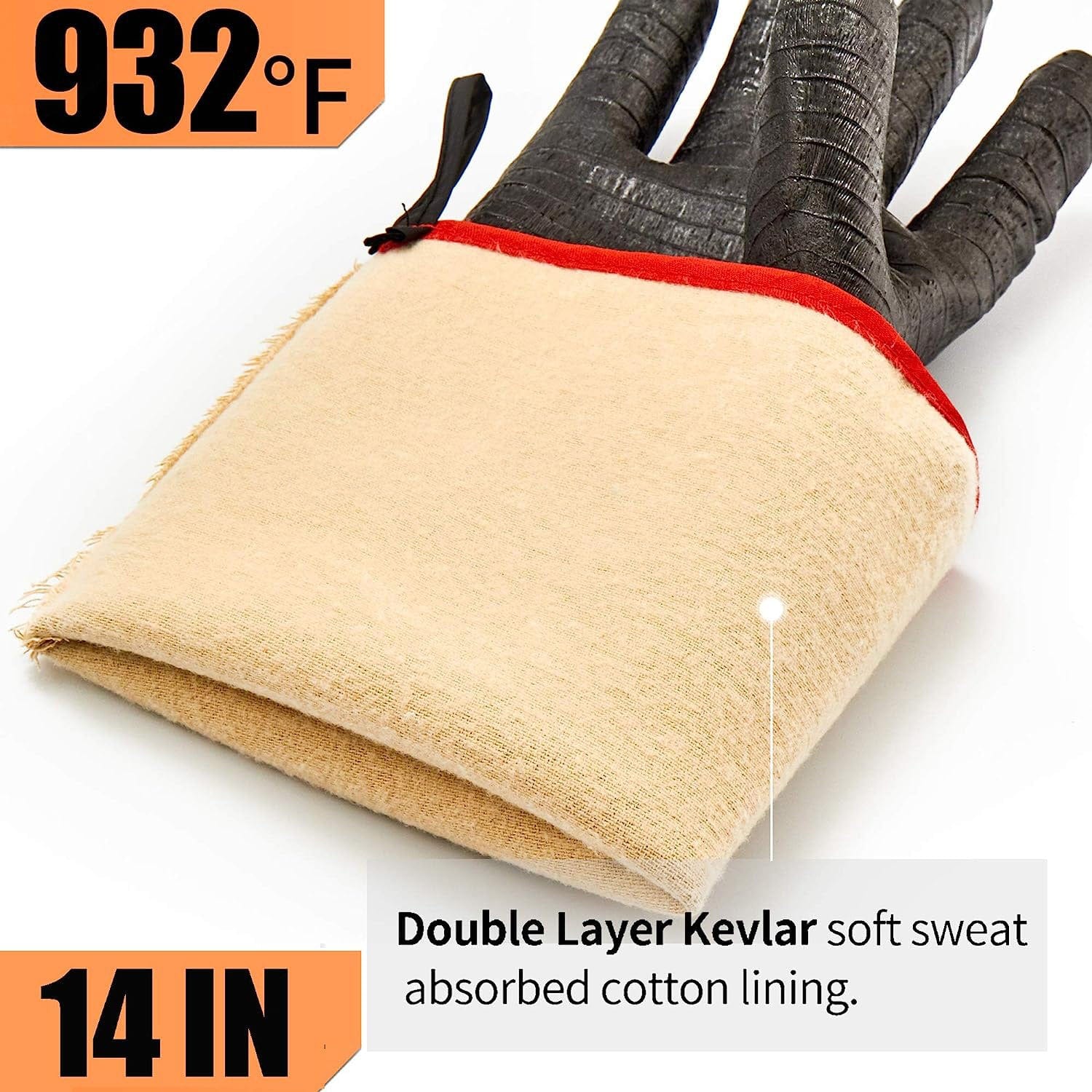 Rapicca Heat Resistant BBQ Gloves XL - BBQ Gloves