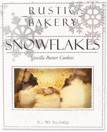 Rustic Bakery Vanilla Butter Snowflake Cookies 5 oz - Cookies