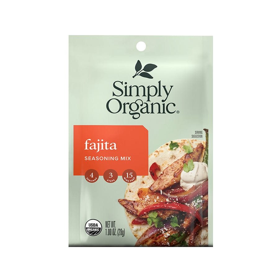 Frontier Co-Op Simply Organic Fajita Seasoning Mix 1 oz