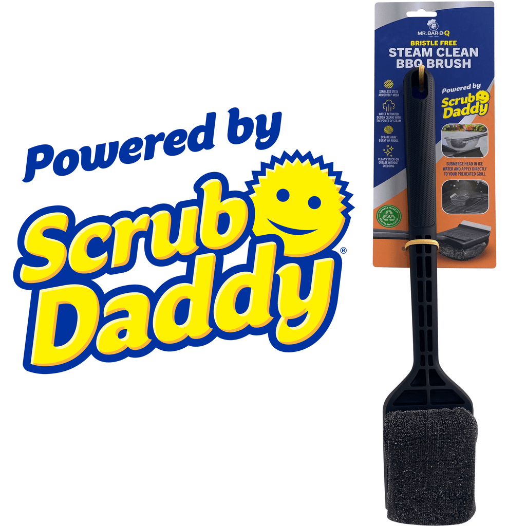 Mr. BBQ Steam Clean BBQ Brush Powered by Scrub Daddy