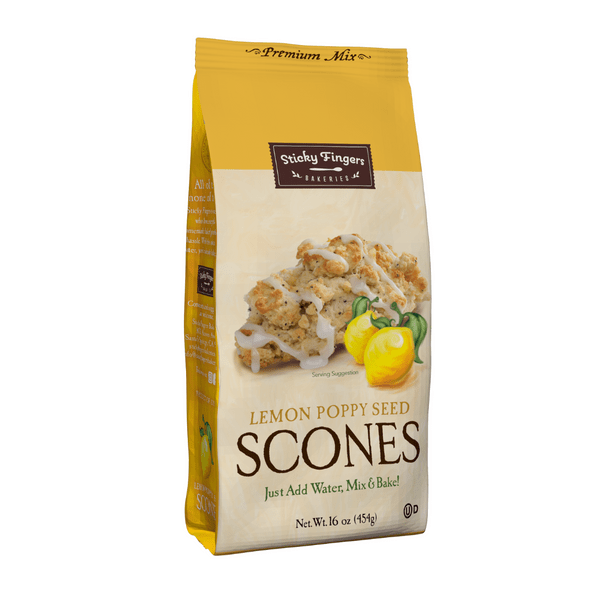 Sticky Fingers Lemon Poppyseed Scone Mix - Baking Mix