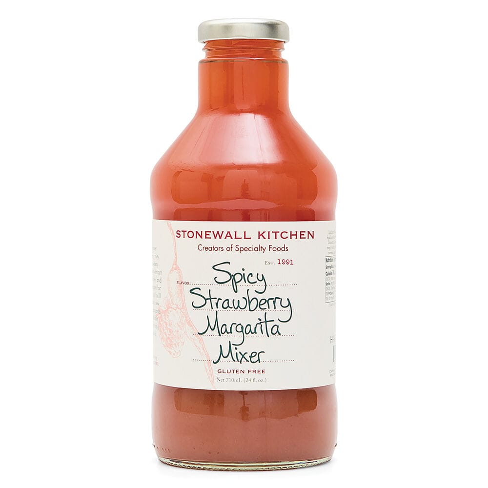 Stonewall Kitchen Spicy Strawberry Margarita Mixer 24 oz - Cocktail Mixers & Rimmers