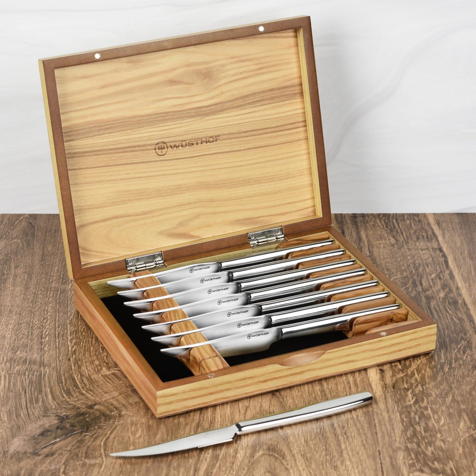 Wusthof 8-Piece Stainless Mignon Steak Knife Set - Knife Sets