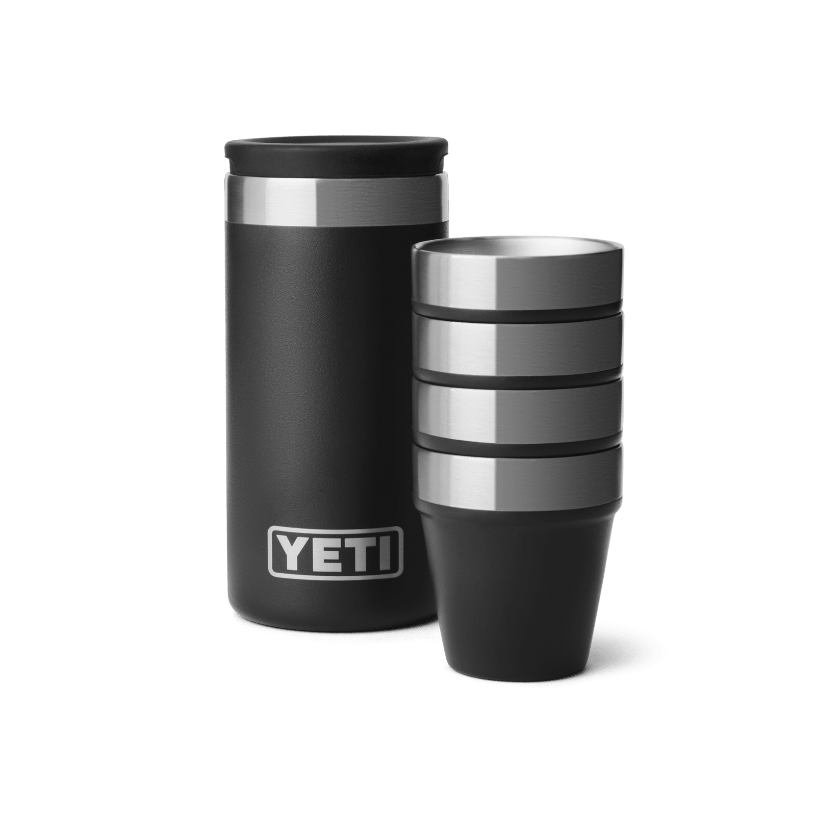 YETI Shot Glasses with Carrying Case - Black - Insulated Drinkware