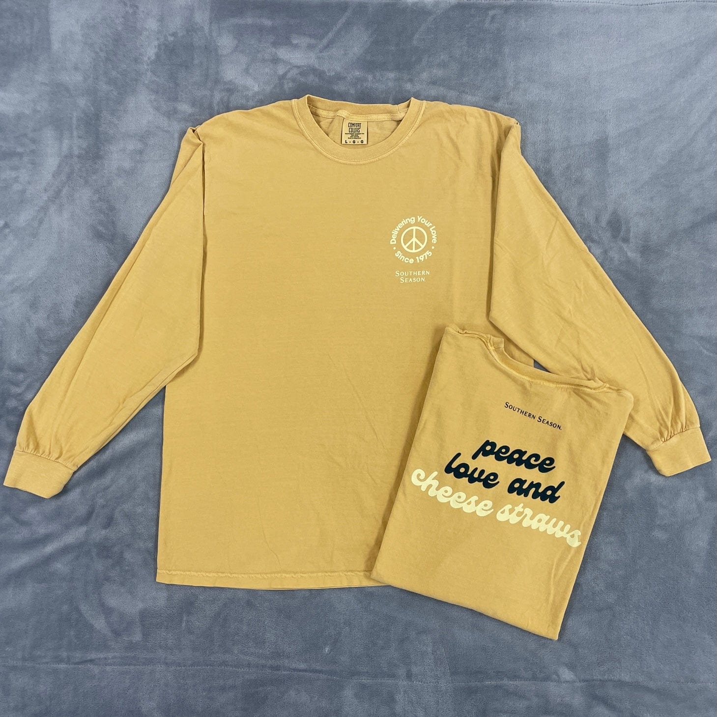 Southern Decorative Long Sleeve T-Shirt - Delivering your Love - Yellow