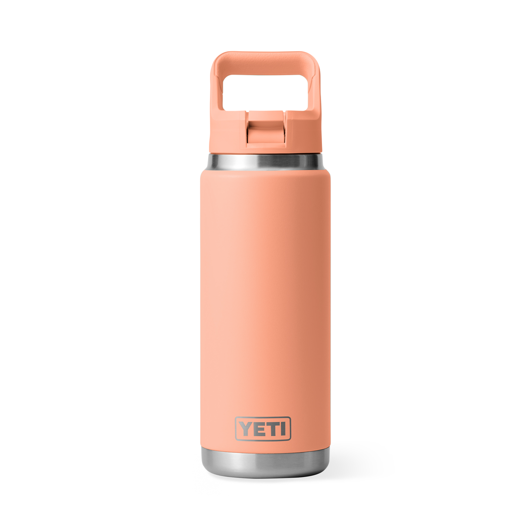 YETI Rambler 26 oz Bottle with Straw Cap - Peach