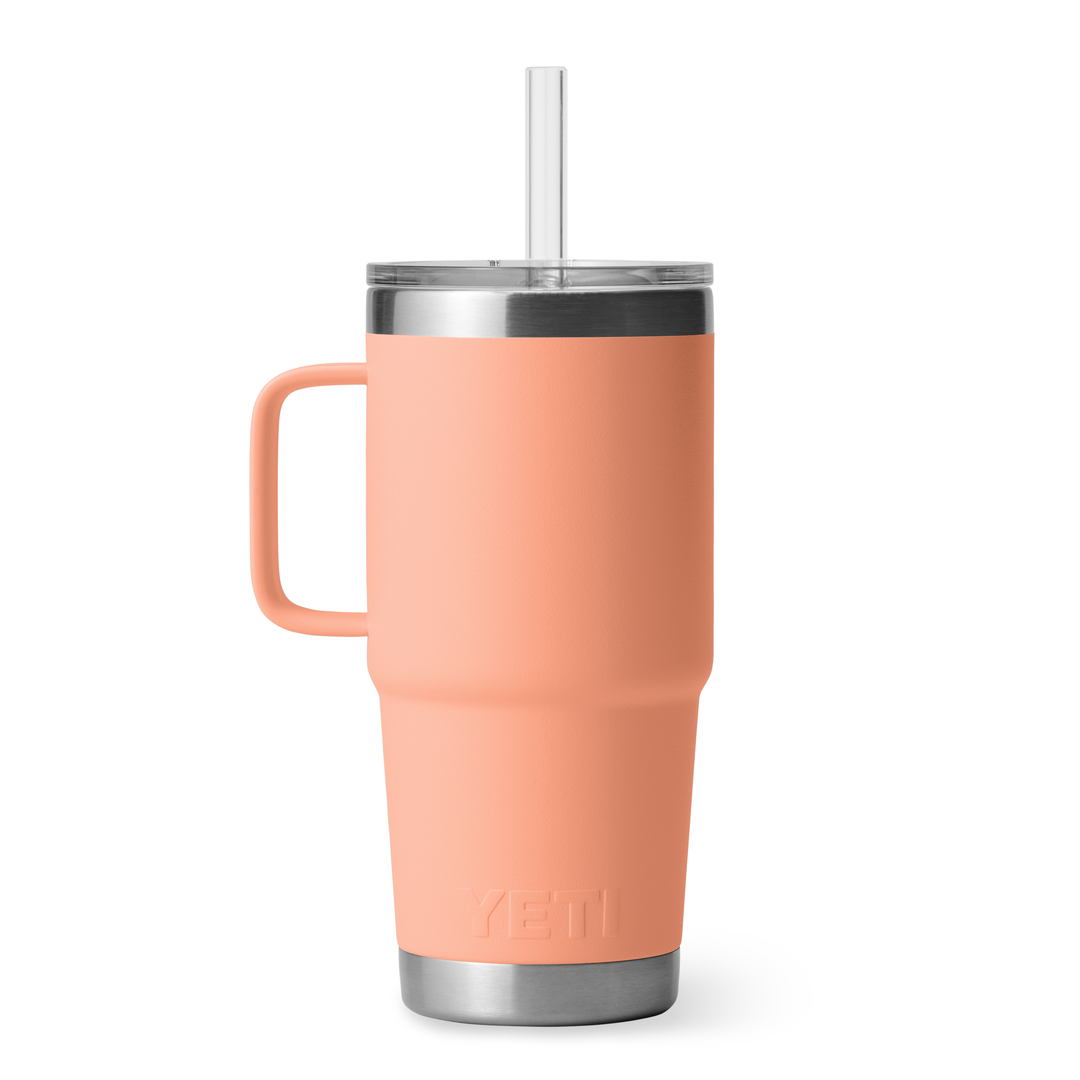 YETI Rambler 25 oz Straw Cup - Peach