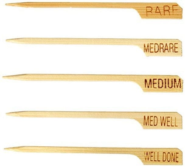 Tablecraft 3.5" Bamboo Steak Markers - Pack of 130