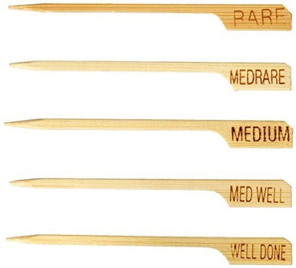 3.5" Bamboo Steak Markers - Pack of 130 - BBQ Tool