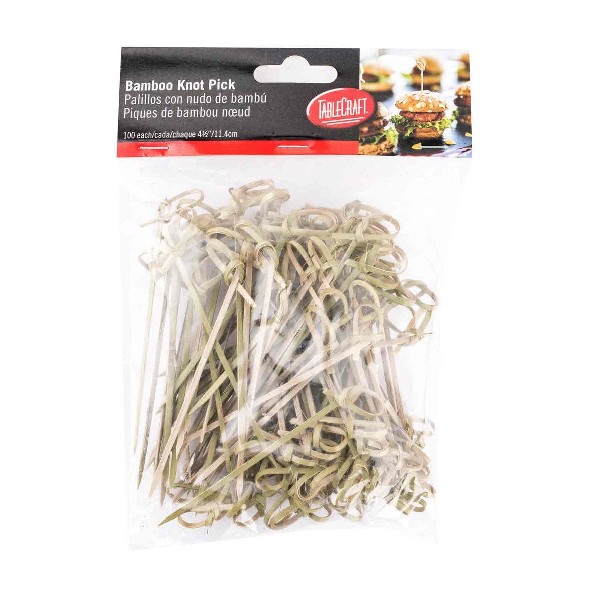 4.5" Knotted Bamboo Picks - Pack Of 100 - BBQ Tool