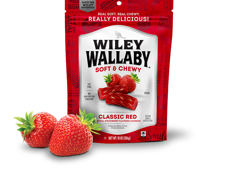 Wiley Wallaby Soft & Chewy Classic Red Licorice 10 oz