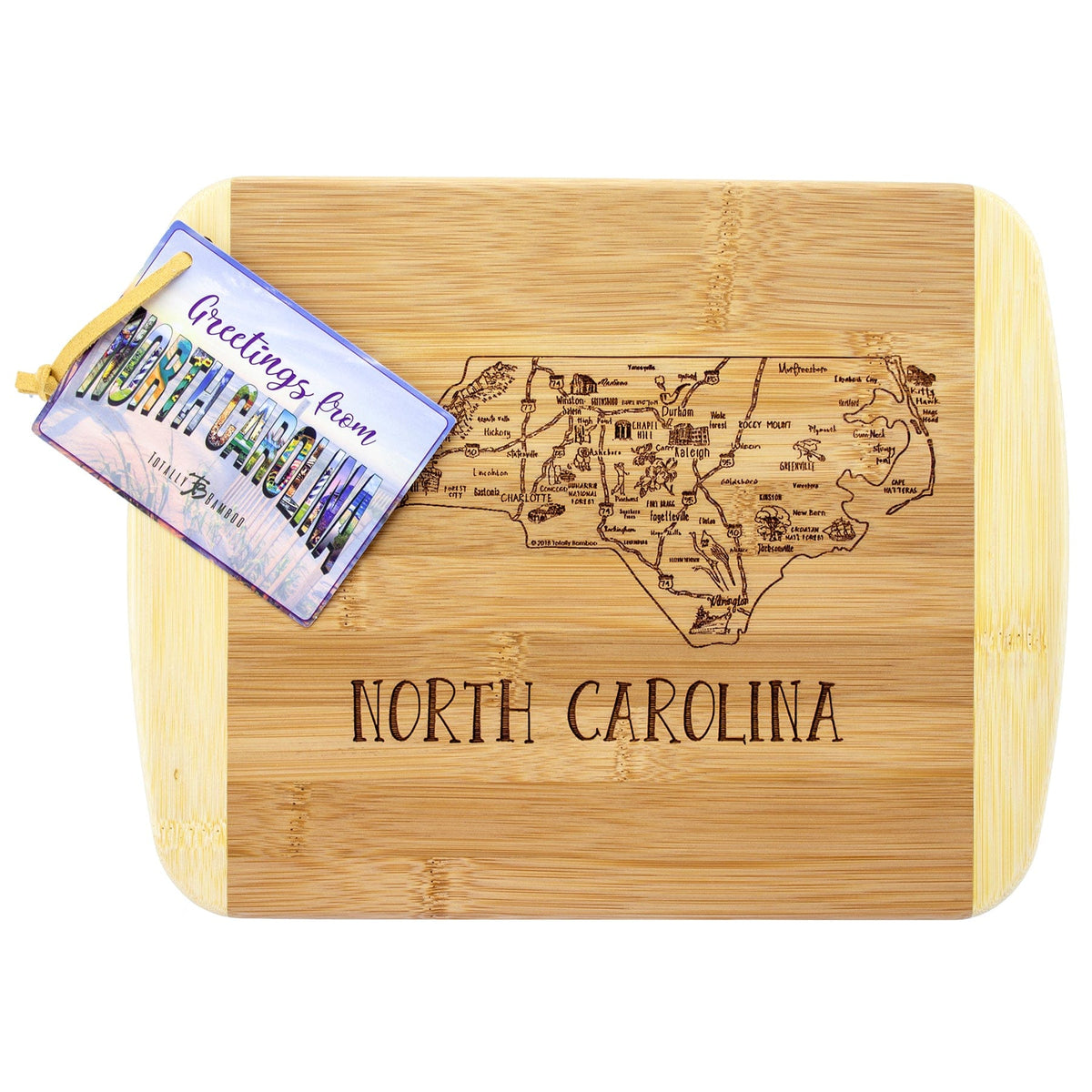 Totally Bamboo A Slice of Life North Carolina Serving and Cutting Board
