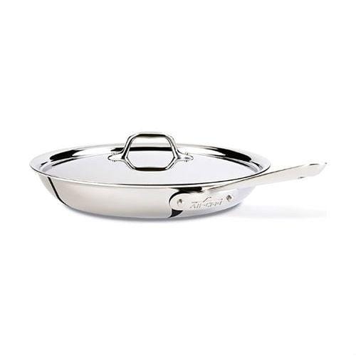 Southern Season All-Clad D3 12" Stainless Steel Fry Pan with Lid