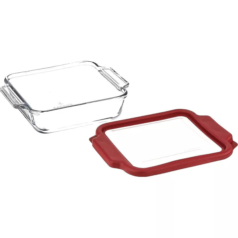 Anchor Anchor Hocking Glass Baking Dish with Plastic Storage Lid 2 QT