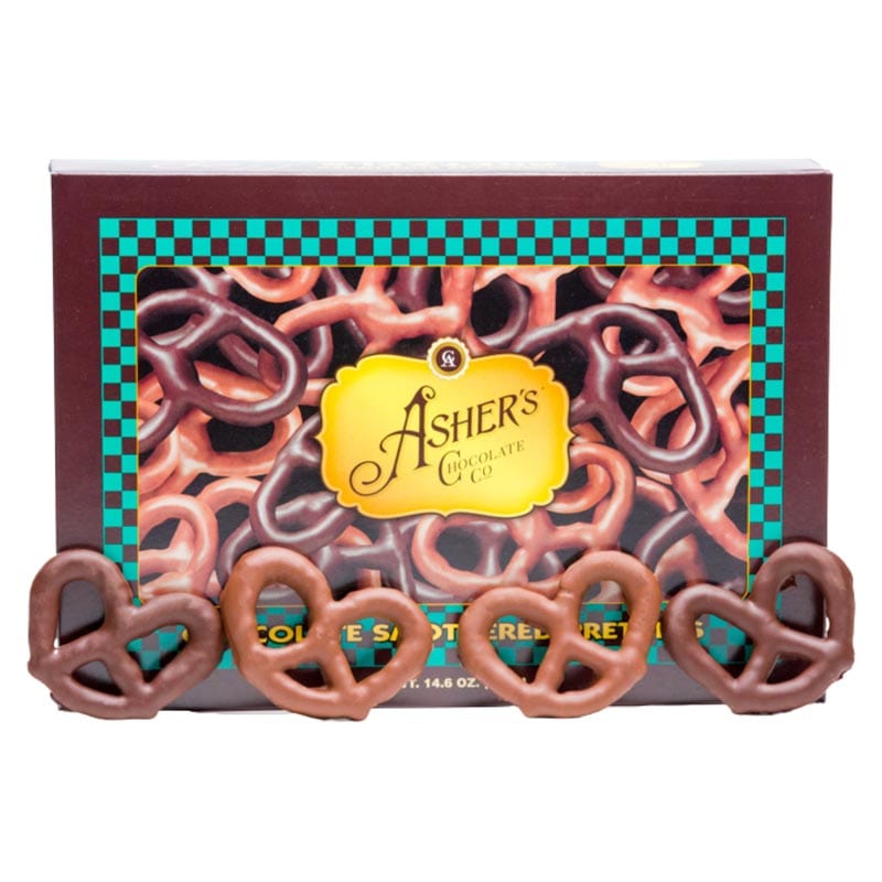 Asher's Asher's Assorted Chocolate Pretzels-Milk and Dark Chocolate