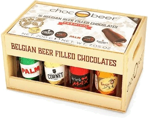 Gourmet International Belgian Beer Filled Chocolate Bottles