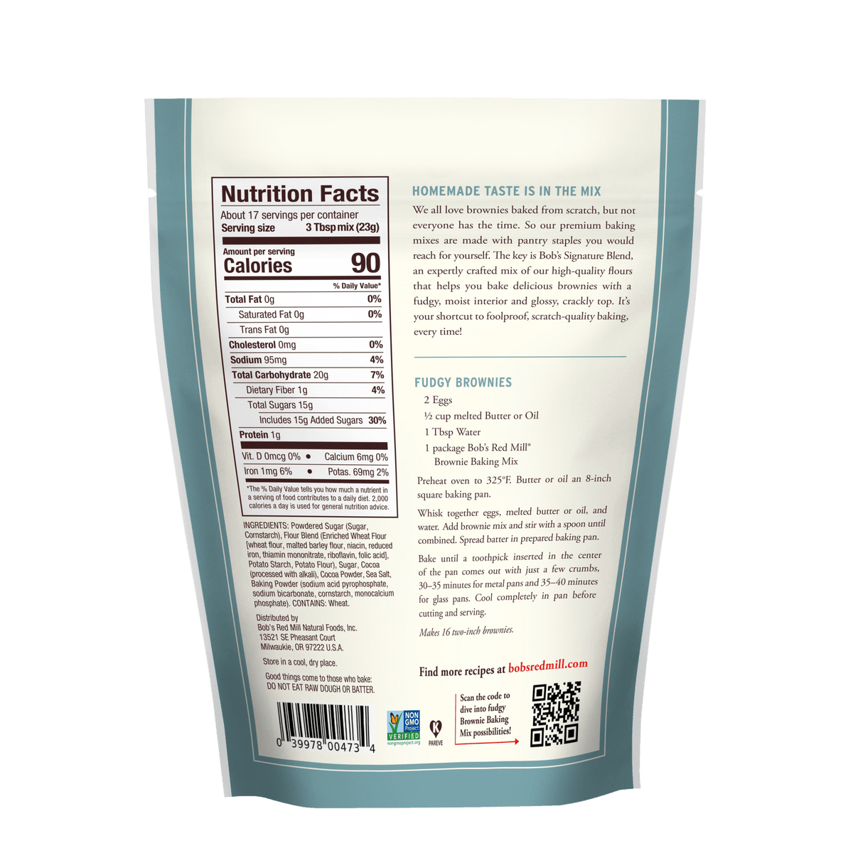 Bob&#39;s Red Mill Bob&#39;s Red Mill Fudgy Brownie Mix 14 oz