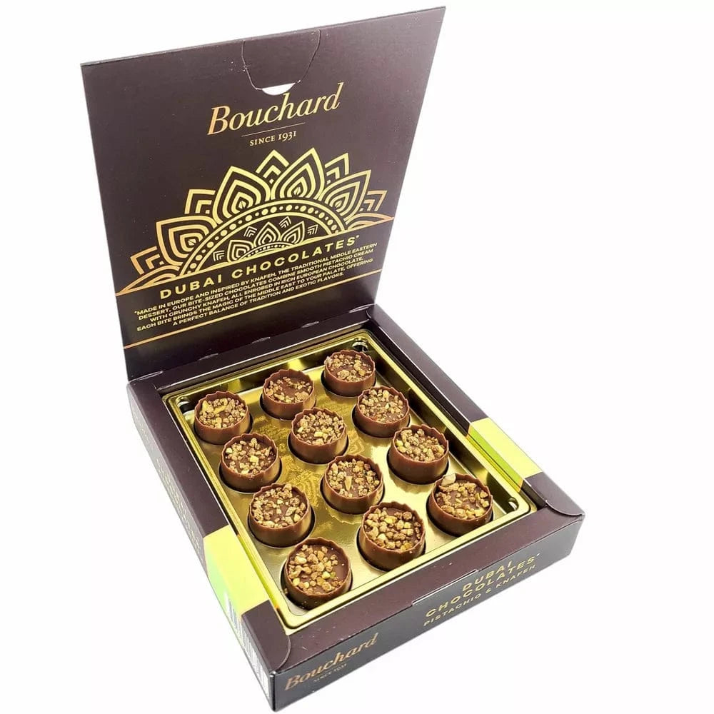 Bouchard Bouchard Dubai Chocolates Pistachio & Knafeh Premium Chocolate 4.6 Oz