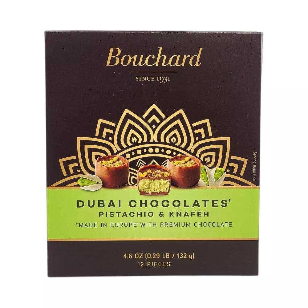 Bouchard Bouchard Dubai Chocolates Pistachio &amp; Knafeh Premium Chocolate 4.6 Oz