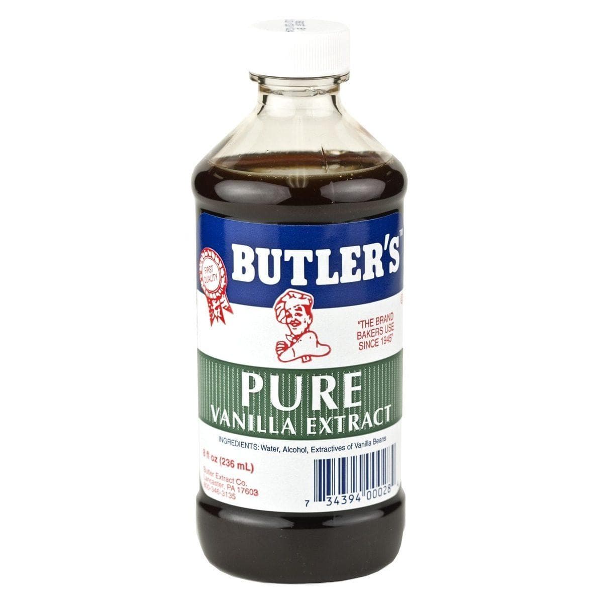 Dutch Valley Foods Butlers Pure Vanilla Extract 8oz