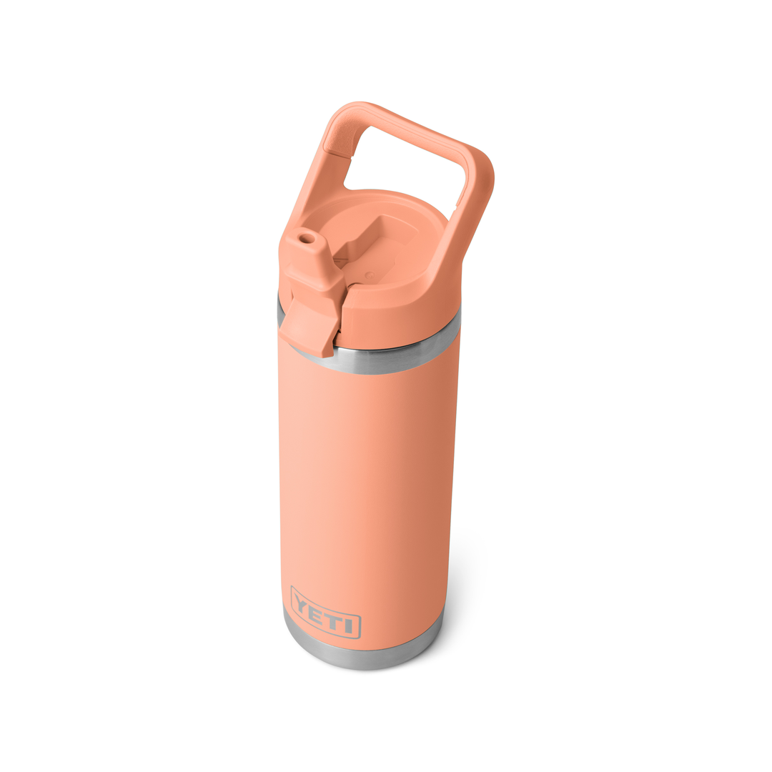 YETI Rambler 18 oz Water Bottle with Straw Cap - Peach