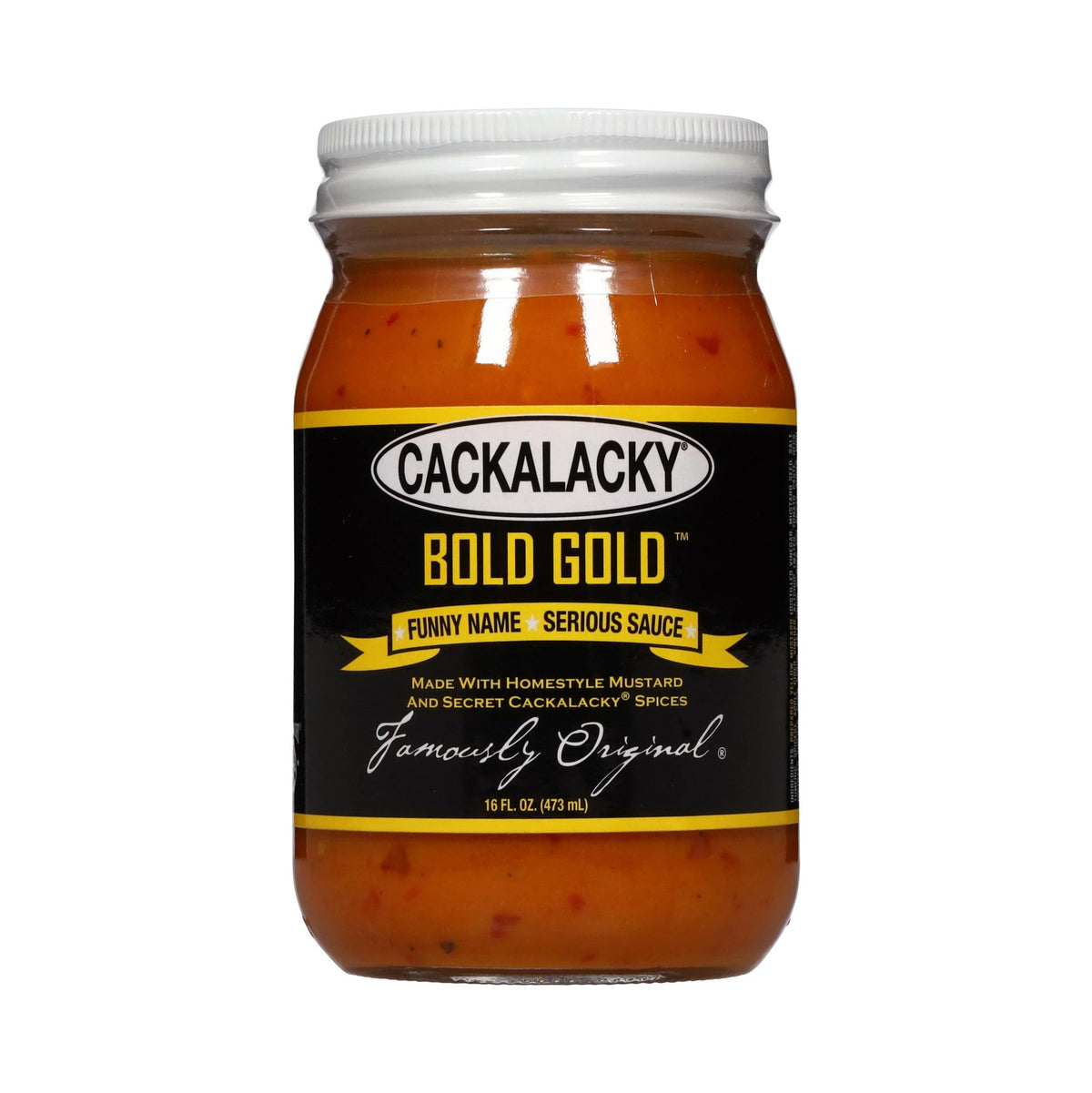 Cackalacky Bold Gold BBQ Sauce 16 oz - BBQ Sauce