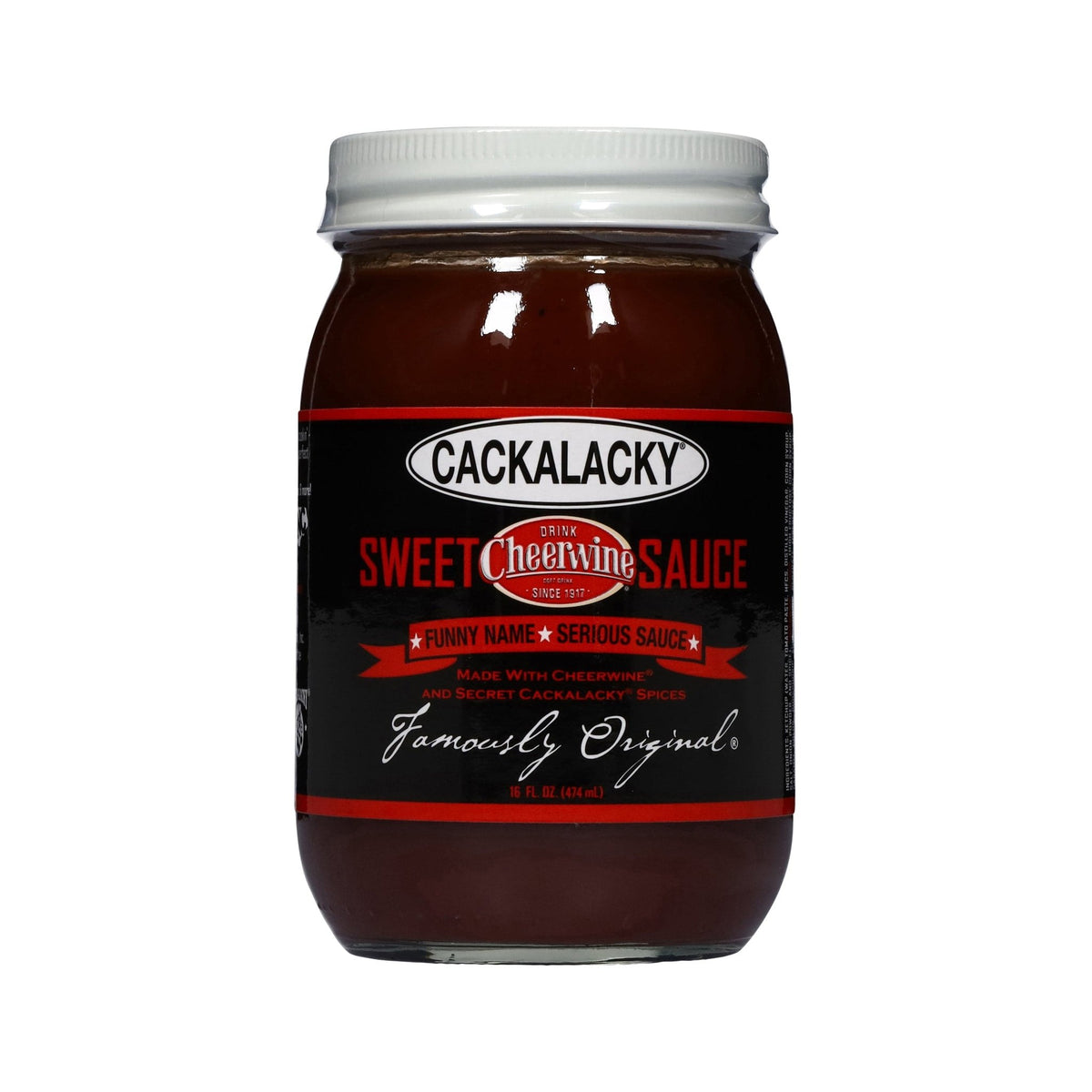 Cackalacky Cheerwine Sauce 16 oz - BBQ Sauce