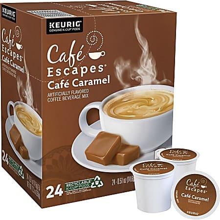 Keurig Cafe Escapes Cafe Caramel K-Cup - 24 Count Box