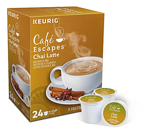 Keurig Cafe Escapes Chai Latte K-Cup Tea - 24 Count Box