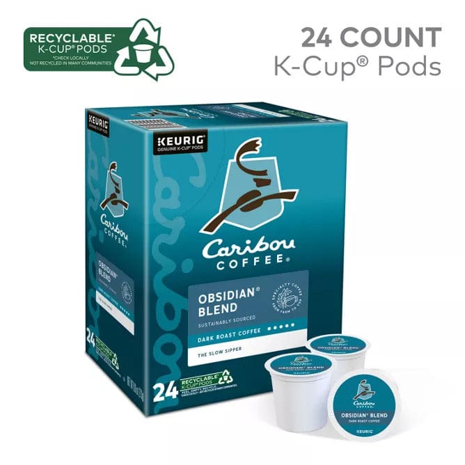 Keurig Caribou Coffee® Obsidian® Coffee K Cups - 24 Ct. Box