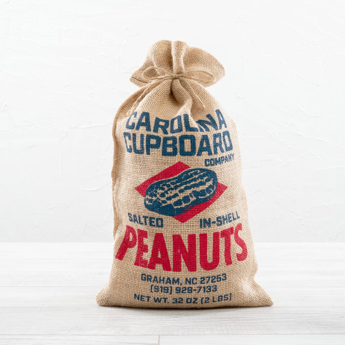 Carolina Cupboard Roasted in Shell Peanuts 2 lb Burlap Bag - Nuts
