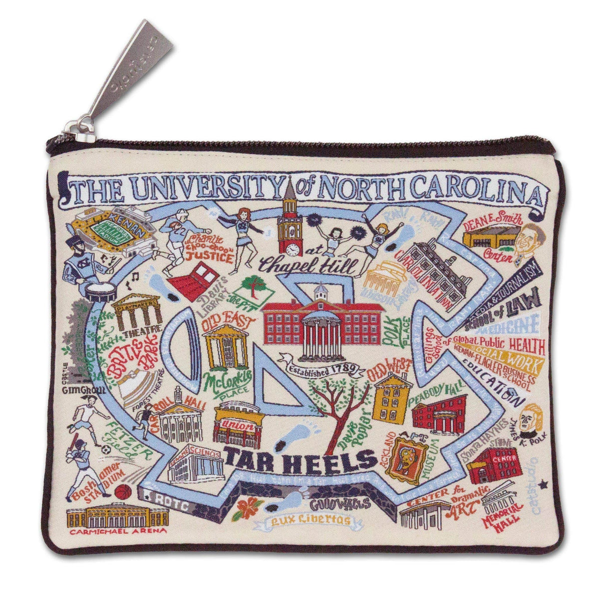 Catstudio University of North Carolina Zip Pouch - Collegiate Decoration