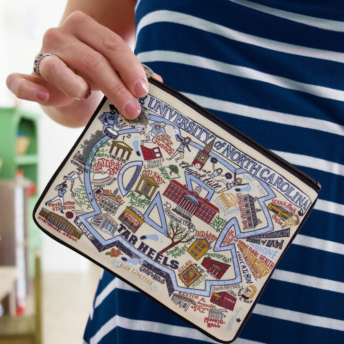 Catstudio University of North Carolina Zip Pouch - Collegiate Decoration