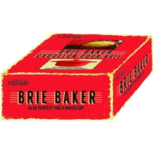 Gourmet du Village Ceramic Brie Baker with Lid - Red