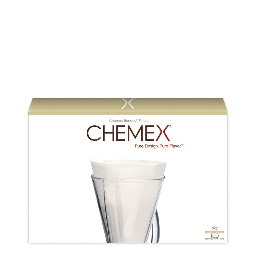 Chemex Bonded Filter - Half Moon - 100 ct - Pour Over