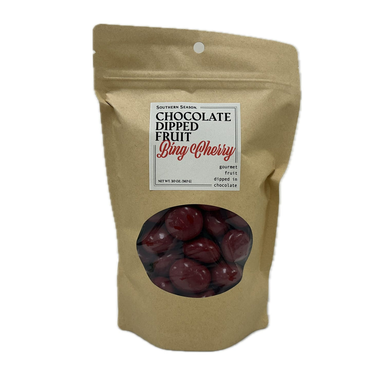Chocolate-Dipped Bing Cherries 20 oz Bag - Chocolate Covered Fruit