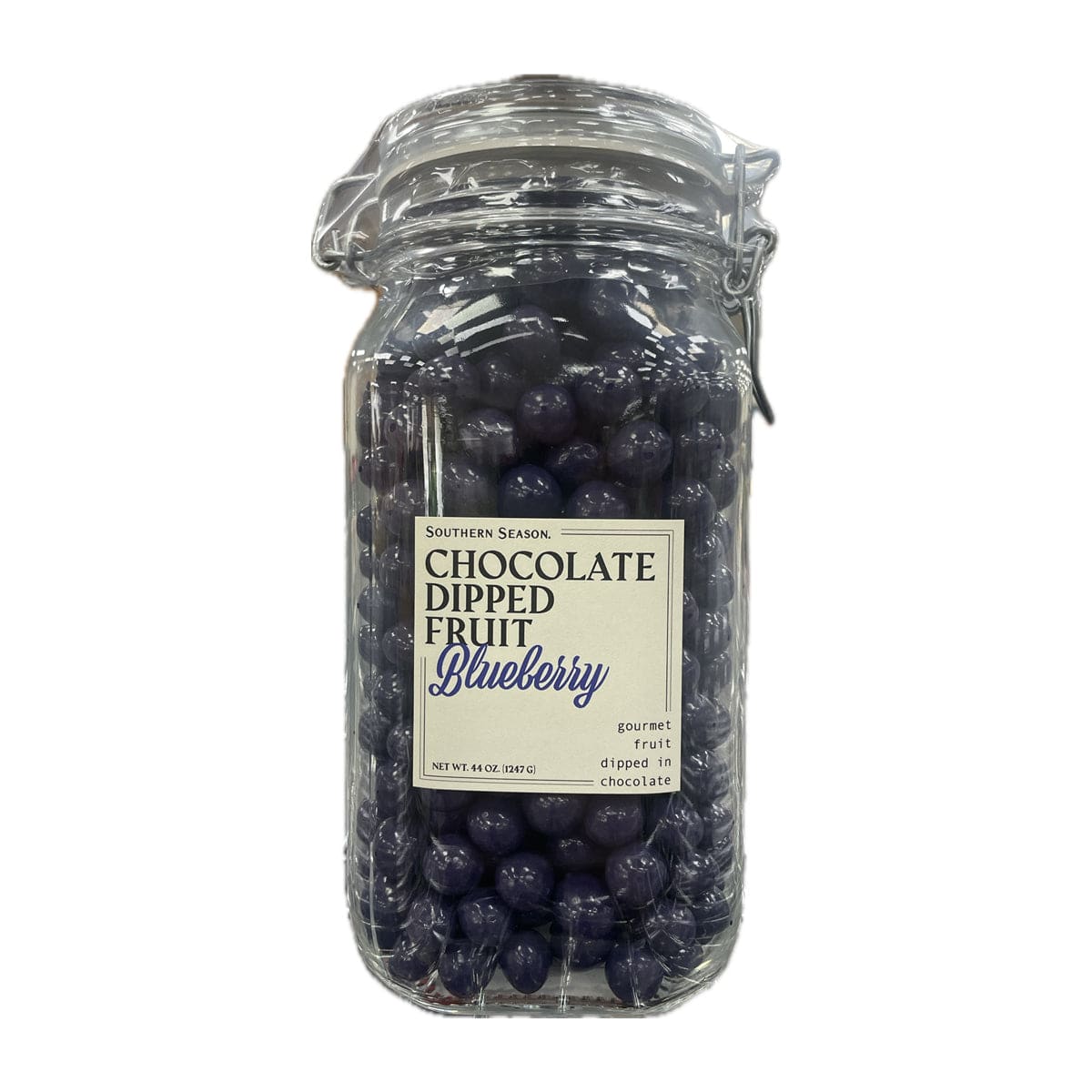 Southern Season Chocolate-Dipped Blueberries 44 oz FIDO Jar