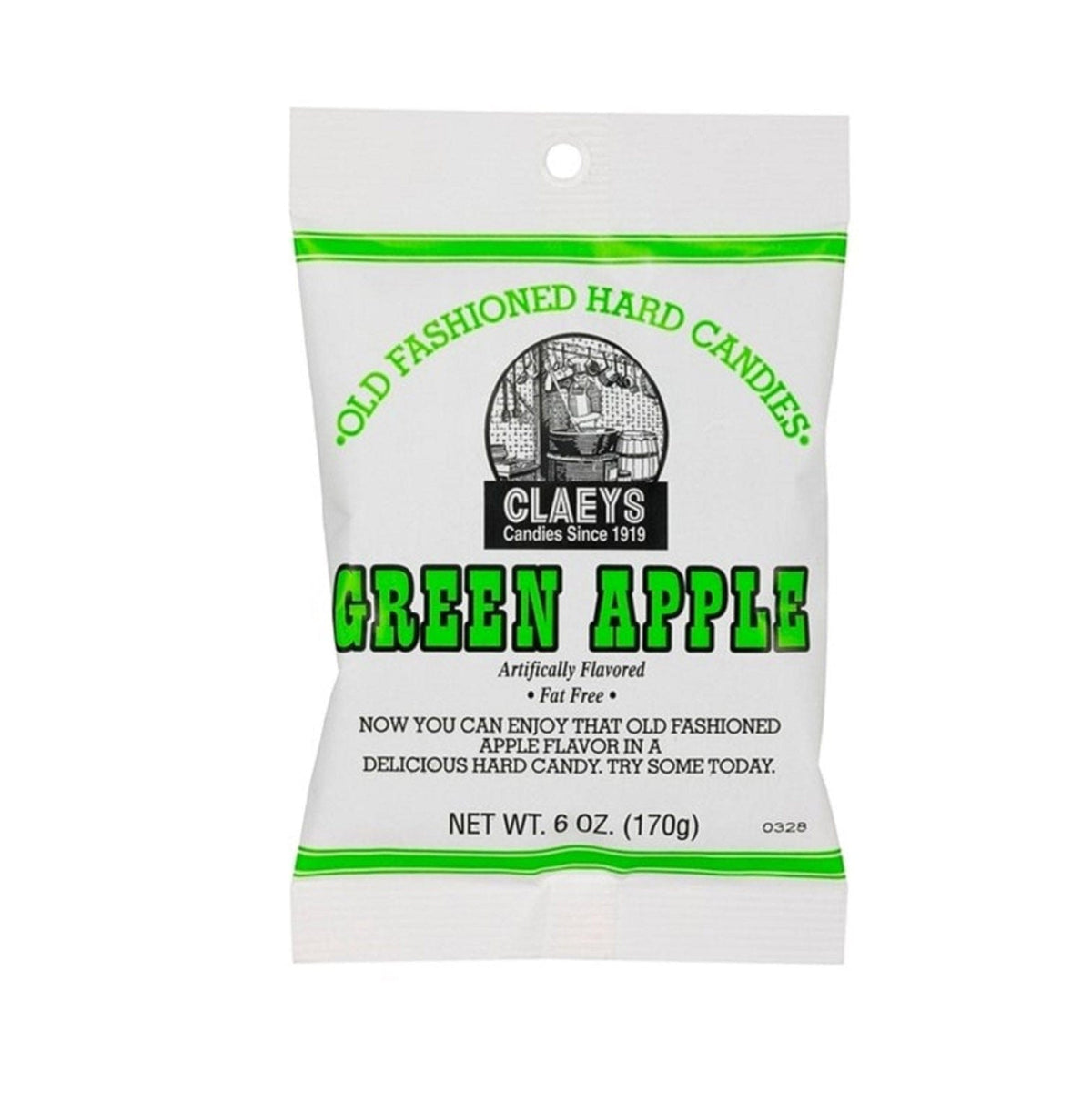 Dutch Valley Foods Claey's Green Apple Candy 6oz