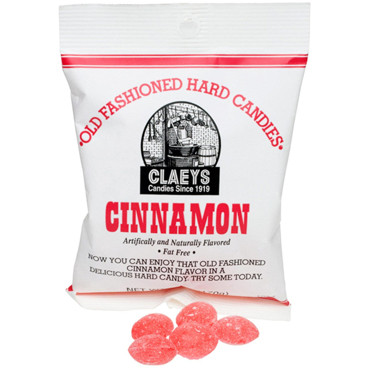 Claey's Cinnamon Hard Candy 6 oz - Old Fashioned Candy