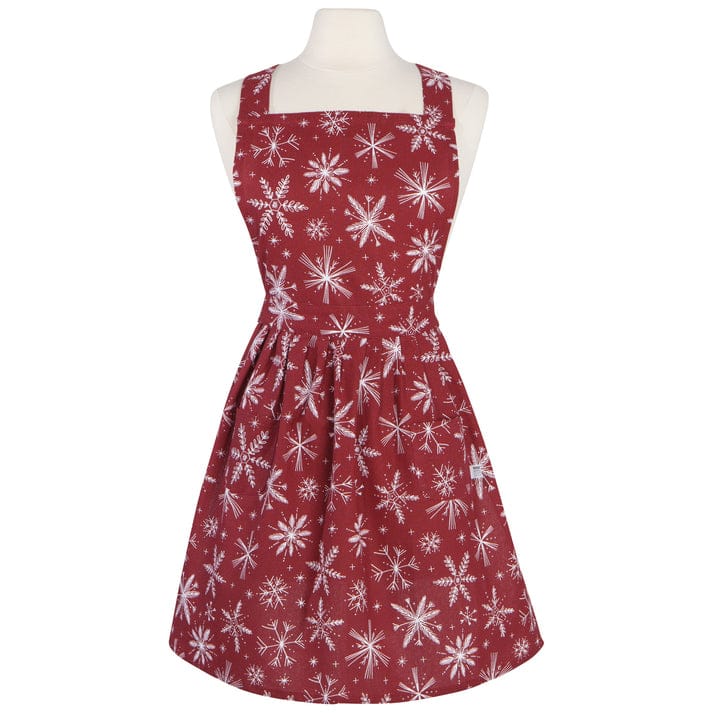 Classic Snowflakes Apron - Linen