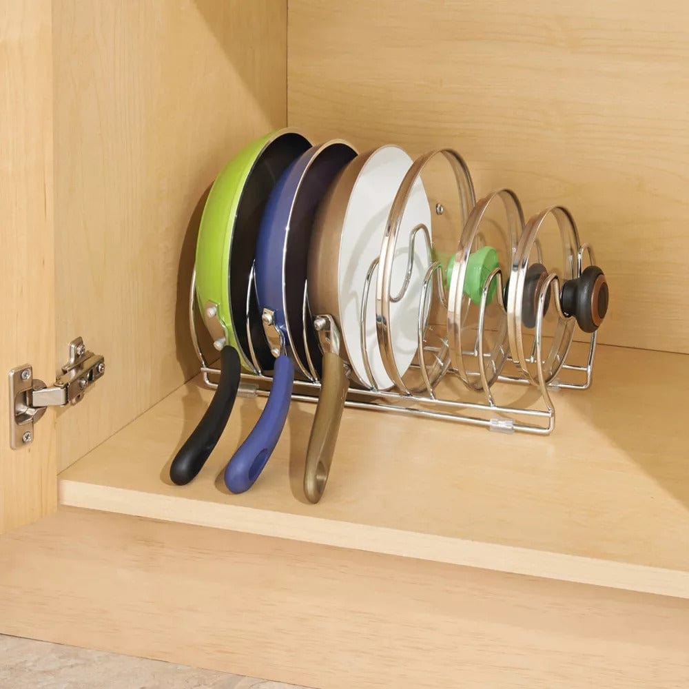 Classico Steel Kitchen Cabinet Cookware Organizer Chrome - Cabinet Organization