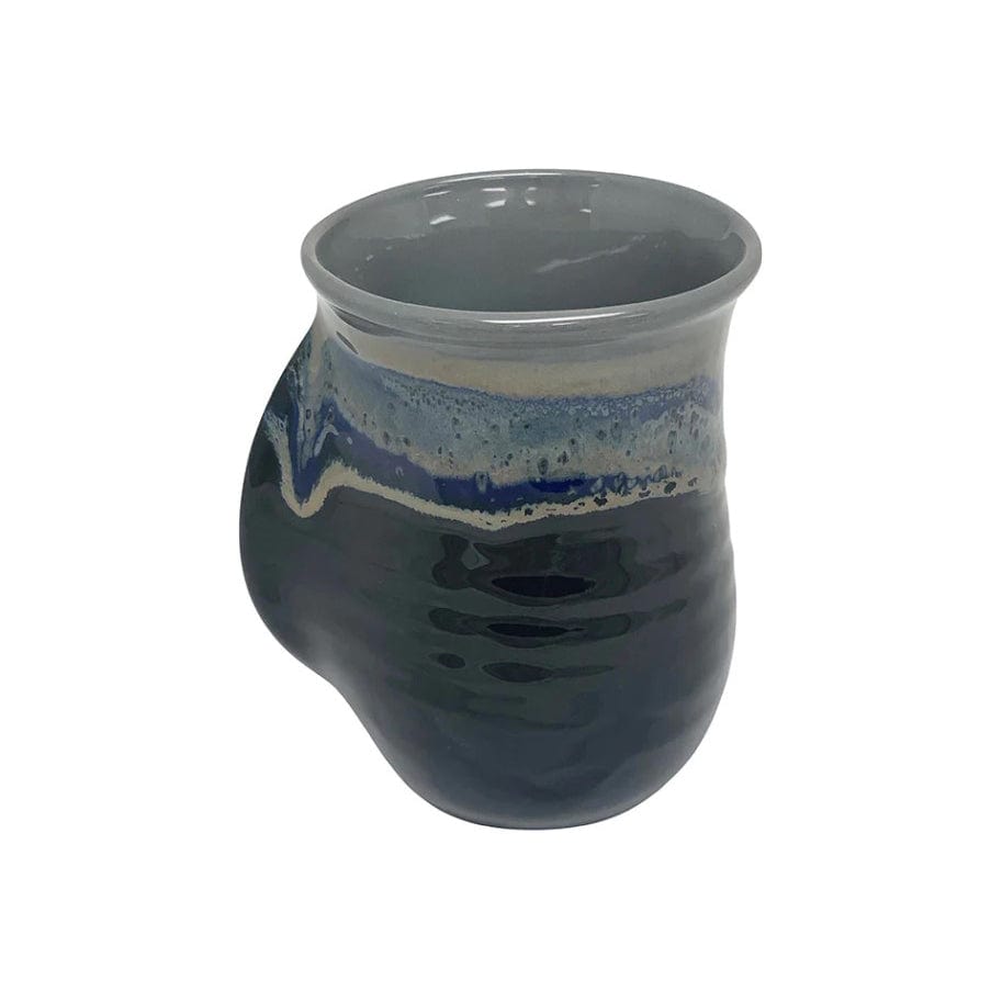 Clay in Motion Handwarmer Mug - Right Handed - Stormy Night - Mugs