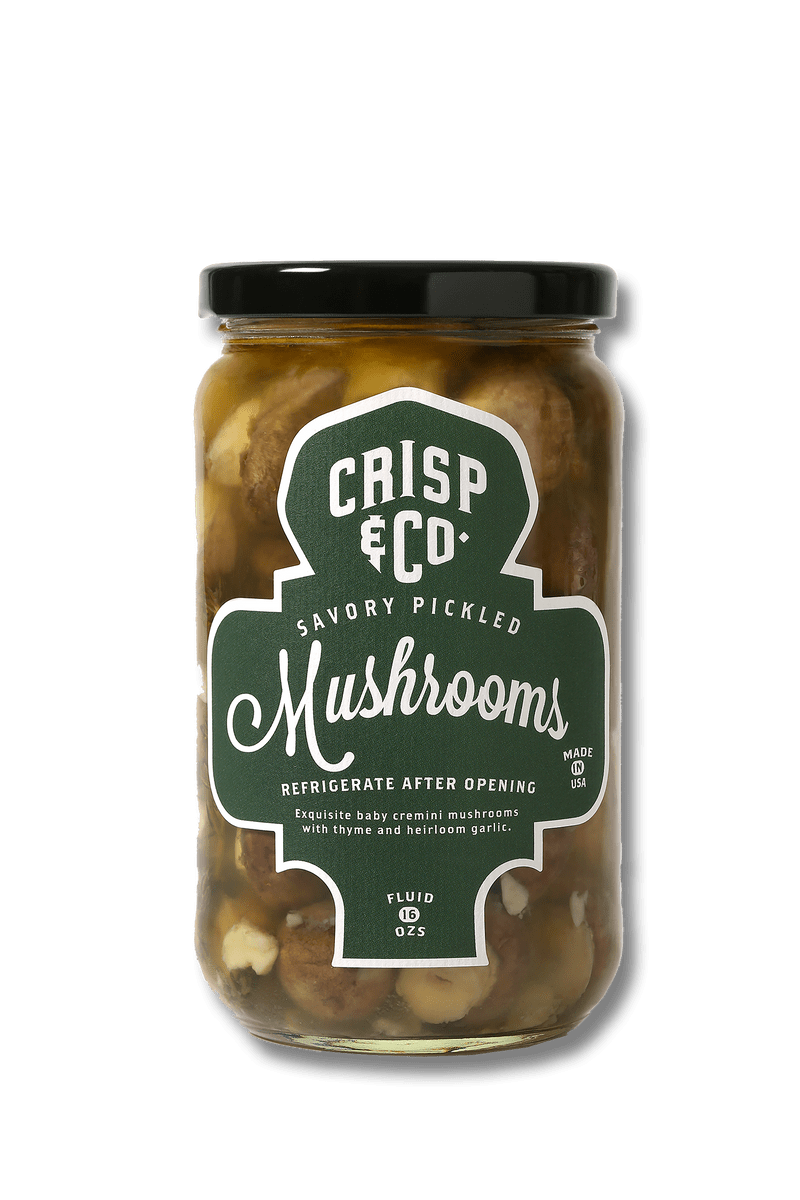 Crisp & Co Crisp & Co Savory Pickled Mushrooms 16 oz